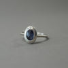 SAPPHIRE AND DIAMOND ORBIT RING