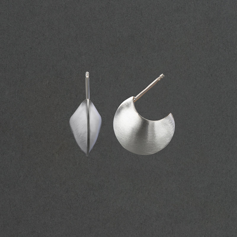 Athena Silver Tiny Disc Earring from the FORM Collection by