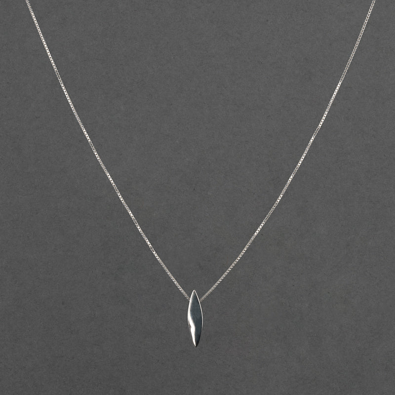 SILVER MARQUISE NECKLACE