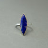 LAPIS MARQUIS GOLD AND SILVER RING