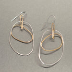 LARGE POOL TWO TONE EARRING