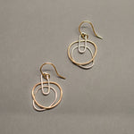 SMALL POOL TWO TONE EARRING