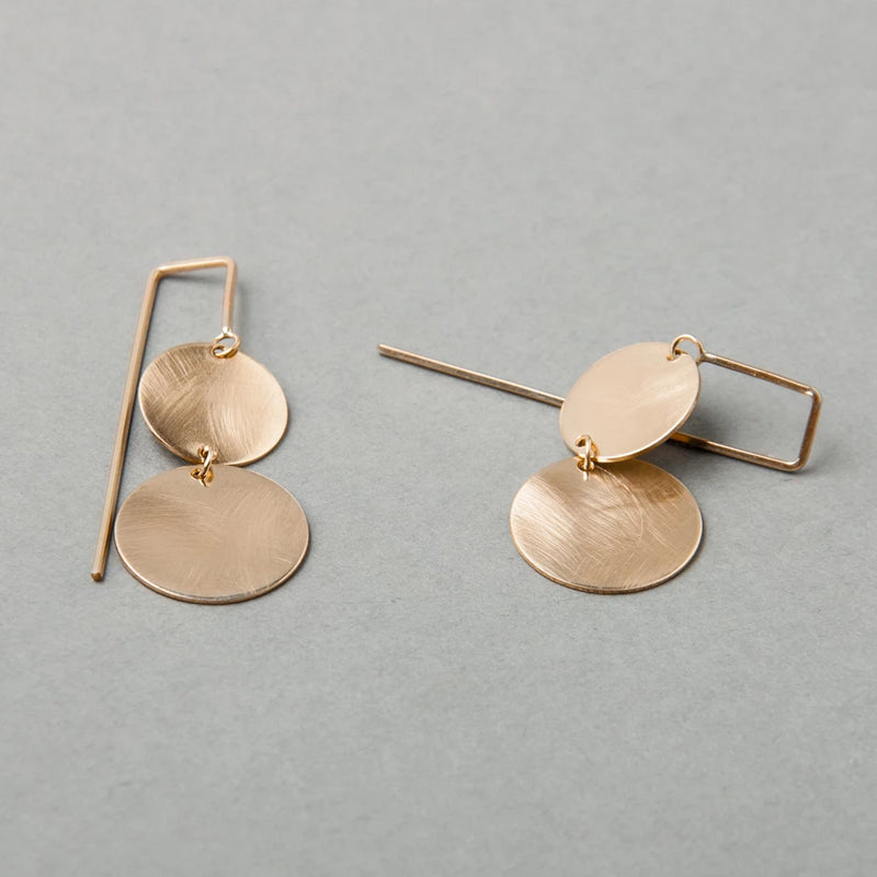 DOUBLE PENDULUM EARRING