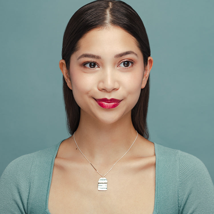 Wave Arch Two-Tone Necklace from the Springs Collection by