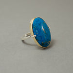 TURQUOISE WITH PYRITE STATEMENT RING