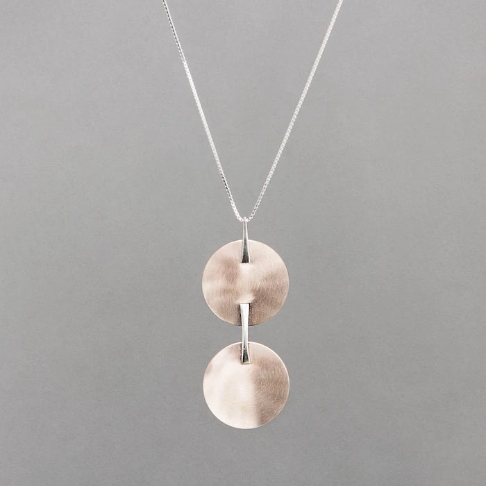 DOUBLE SATURN NECKLACE