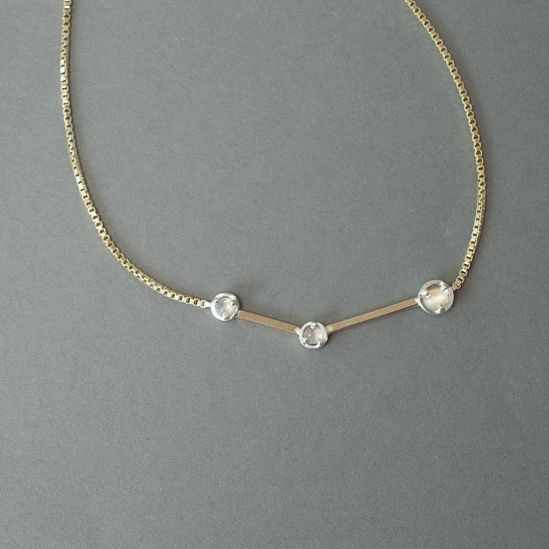 CONSTELLATION NECKLACE WITH MOONSTONE